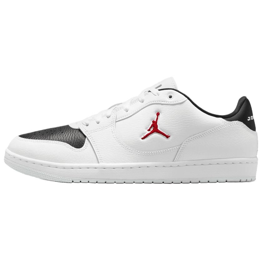 Jordan Court Connect Low Retro Basketball Shoes White Red IQ5698-101