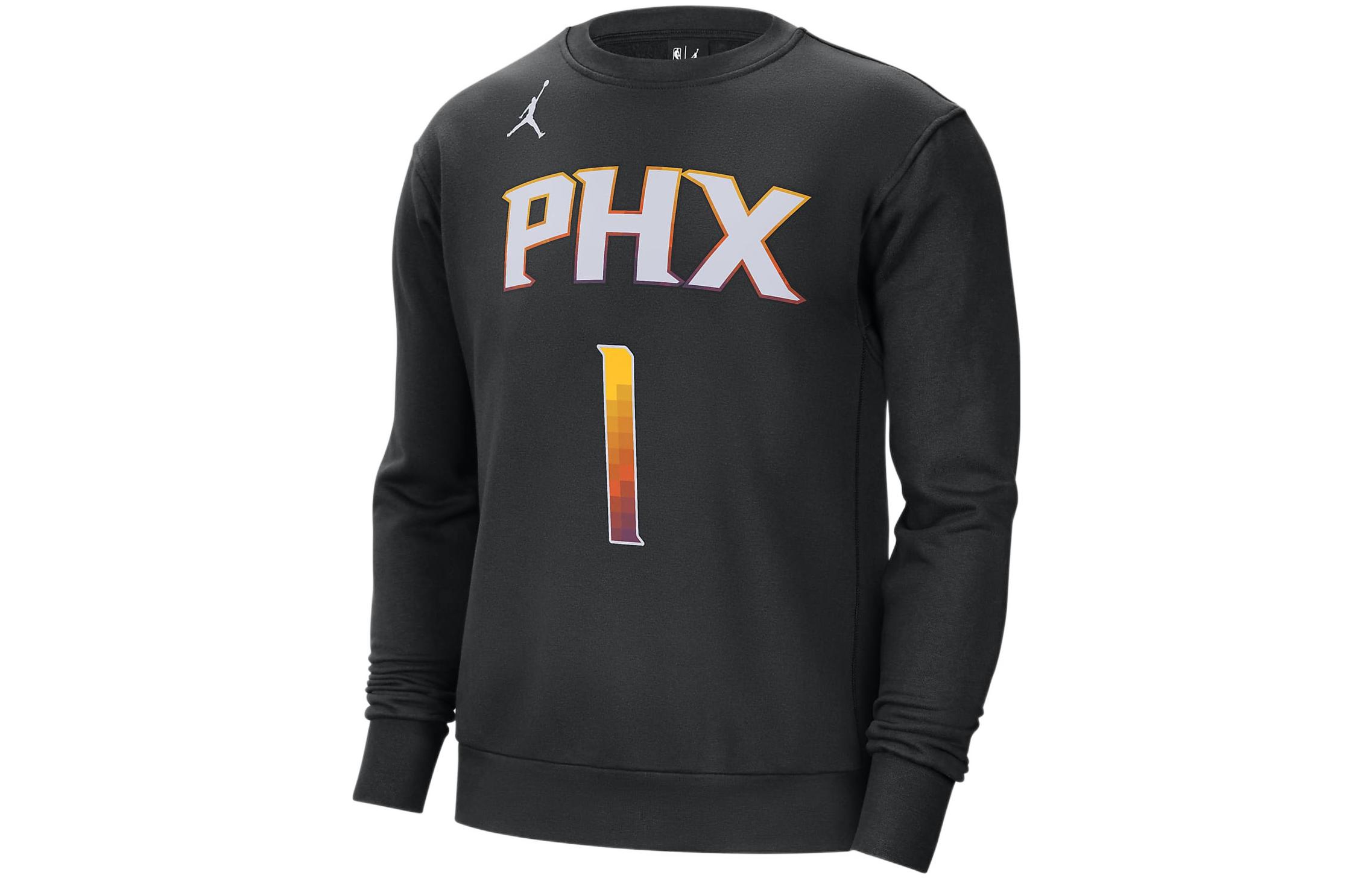 Jordan Courtside Statement Edition Phoenix Suns Retro Black Long-Sleeve Hoodie DX7889-010