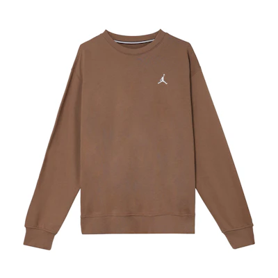 Jordan Crewneck Pullover Comfortable Long-Sleeve Sweatshirt Brown () FV7296-223