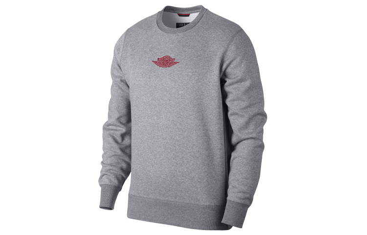 Jordan Crewneck Pullover Sweatshirt Grey 883985-091