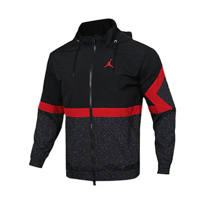 Jordan Diamond Cement Jacket Running Training Hoodie Black/Red AR3243-010