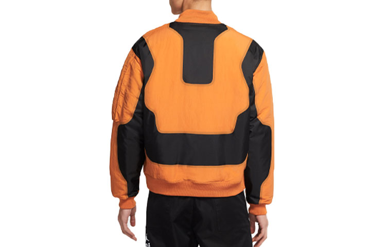 Lookbook ジョーダン デジタル柄 ベースボールカラー 長袖ジャケット オレンジ CV2787-875