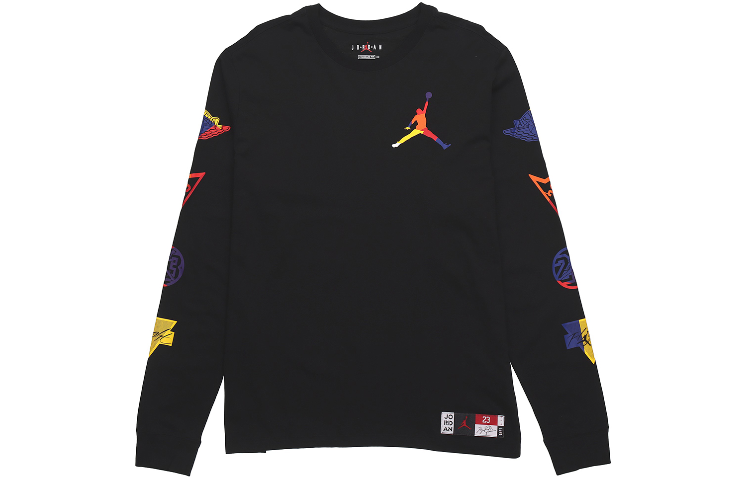 Jordan DNA Black Crewneck Sweatshirt Casual Long Sleeve Pullover DA6763-010