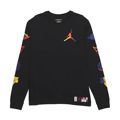 Jordan DNA Black Crewneck Sweatshirt Casual Long Sleeve Pullover DA6763-010