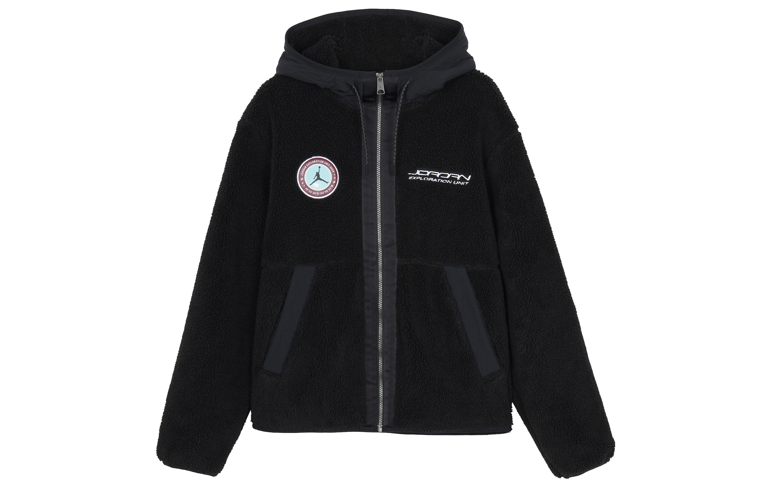 Order Jordan DNA Fleece Hoodie Full-Zip Jacket Black Logo Patch Design FB1908-010