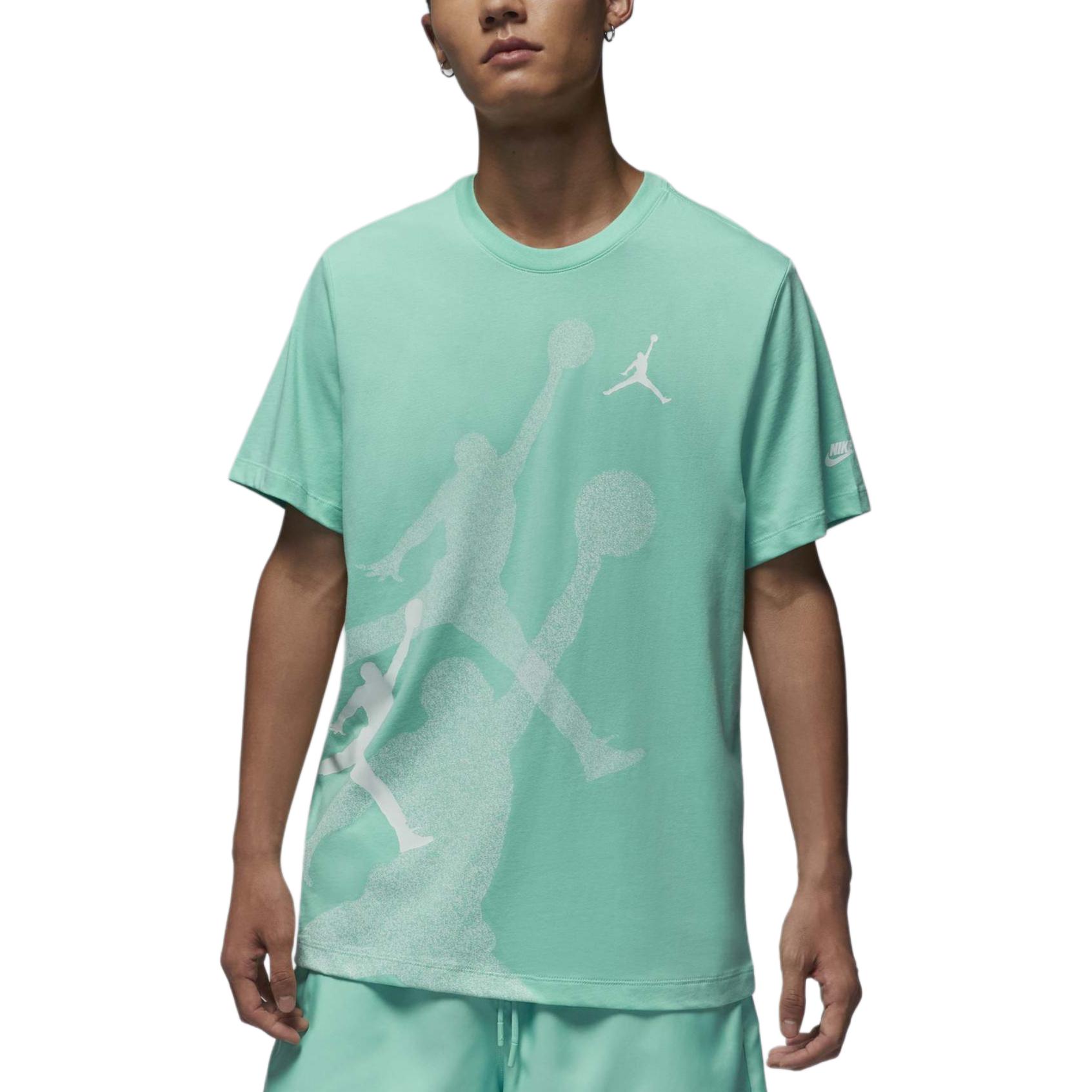 Jordan Dopamine Graphic T-Shirt in Uplifting Green. FN6026-349