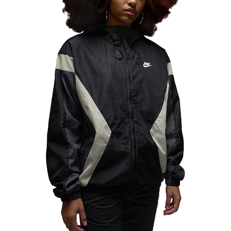 Lookbook 喬丹標誌連帽外套 男女適用 黑色/鐵灰/白色/芝麻紅 HQ1739-010