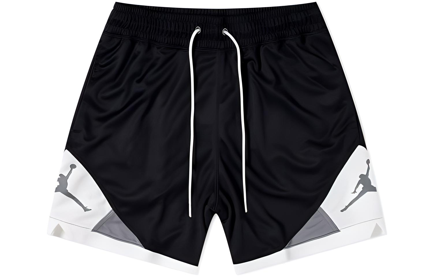 Jordan Dri-FIT Air Diamond Logo  Breathable Mid-Rise Basketball Shorts Black CV3086-011