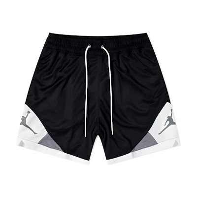 Jordan Dri-FIT Air Diamond Logo Breathable Mid-Rise Basketball Shorts Black CV3086-011