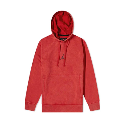 Jordan Dri-Fit Air Red Retro Logo Print Long-Sleeve Sweatshirt for Men DA9860-687