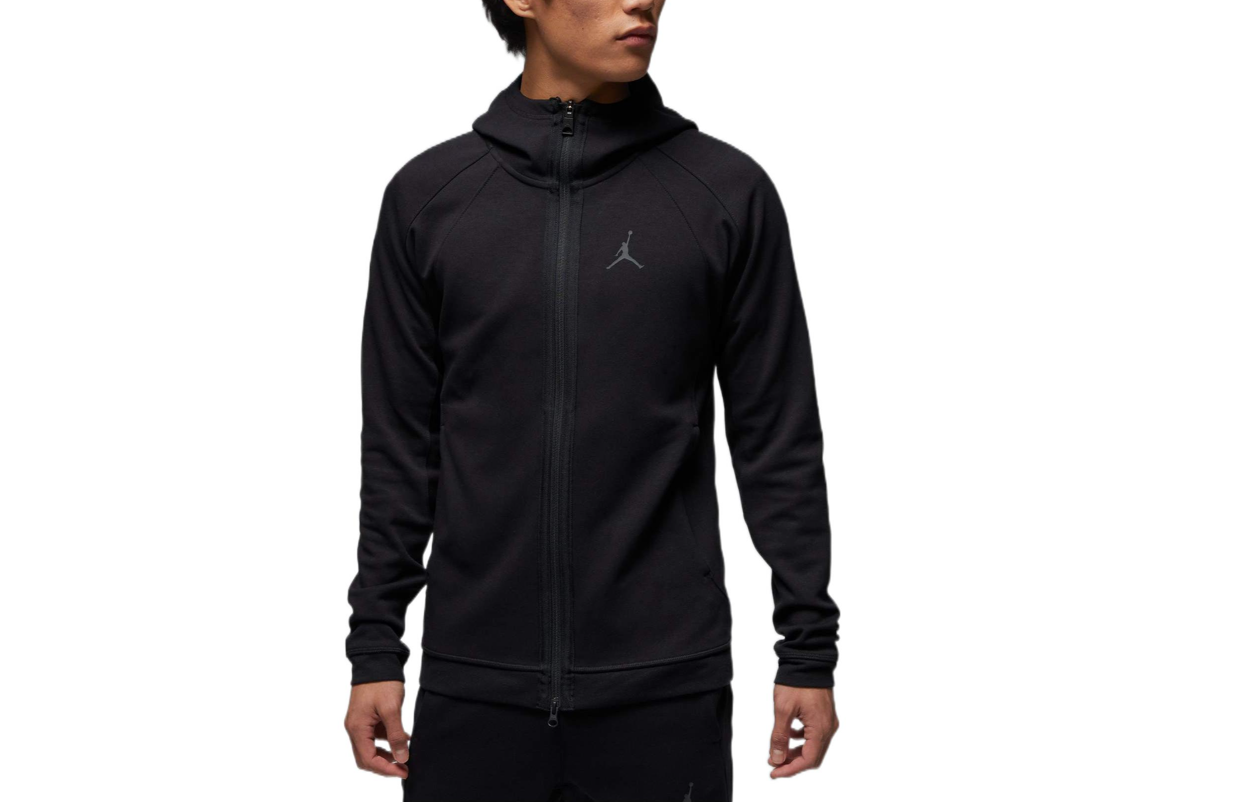 Order Jordan Dri-FIT Solid Logo Retro Knit Zip Hoodie Black DV9784-010