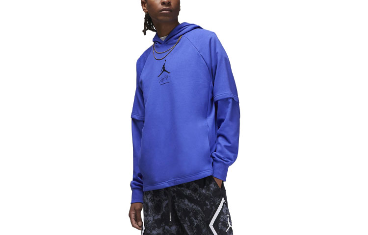 Jordan Dri-FIT Sport Breakfast Club Logo Hoodie Blue Pullover DV9781-430