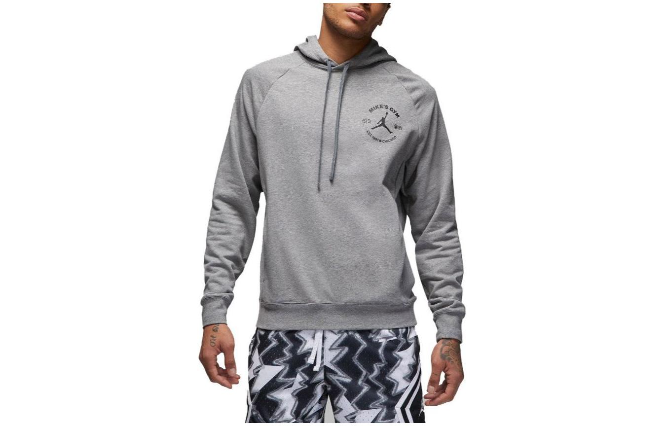Jordan DRI-FIT SPORT Grey Hoodie with Logo Print DV1290-091