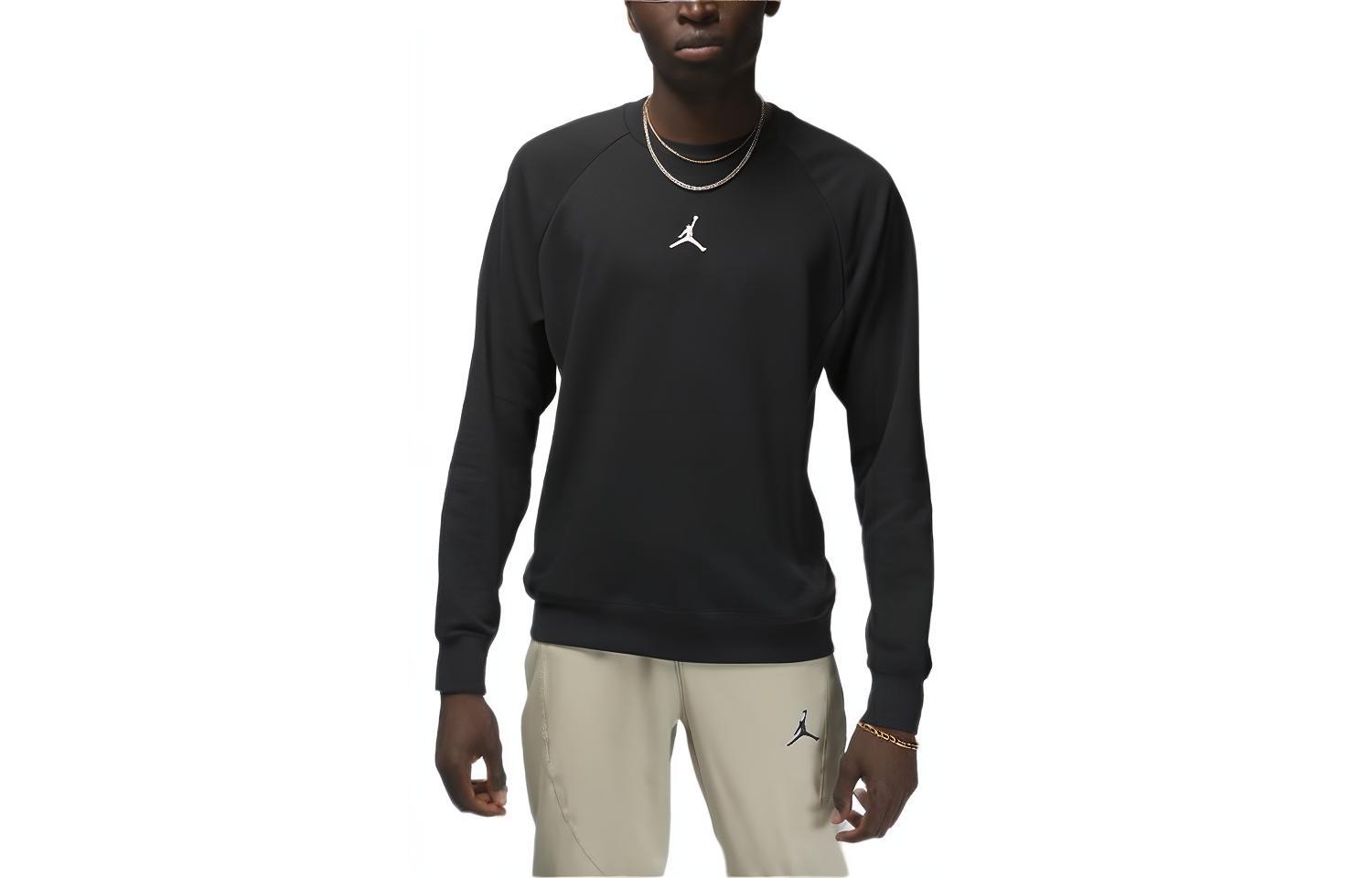 Jordan Dri-FIT Sport Logo Crewneck Sweatshirt Black DV1286-010