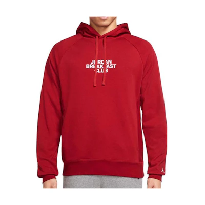 Jordan Dri-FIT Sport Pullover Hoodie Red Long Sleeve with Logo Print DQ7330-687