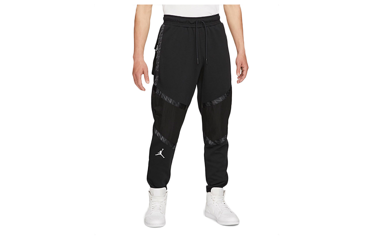 Shop Jordan Dri-FIT Zion Retro Patchwork Pantalones Jogger de Punto Negros. DH0585-011