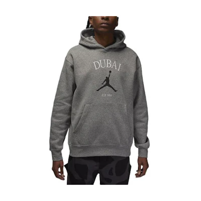 Jordan Dubai Letter Graphic Hoodie Loose Fit Dark Gray HF1524-091