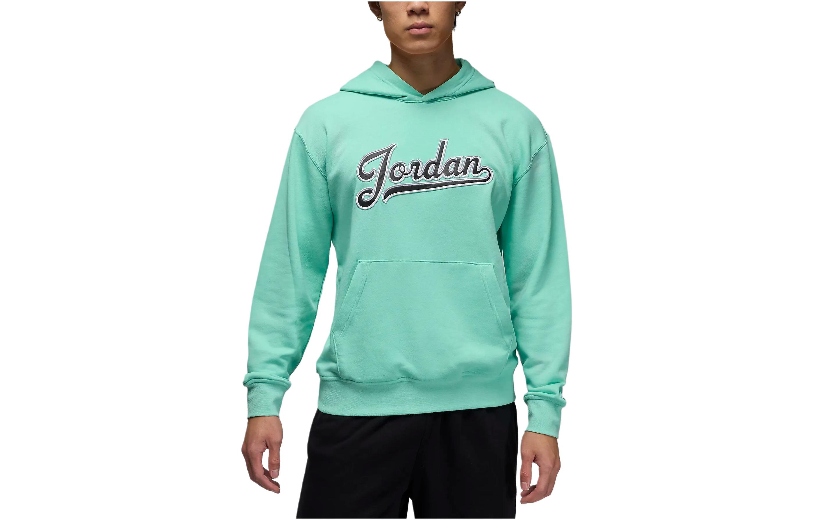 Jordan Embroidered Letter Hoodie Green () FN4614-349