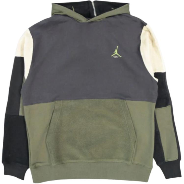 Jordan Embroidered Logo Colorblock Sweatshirt Blue/Green () DV1595-045