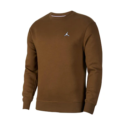 Jordan Embroidered Logo Crewneck Sweatshirt Olive Green FB7656-361