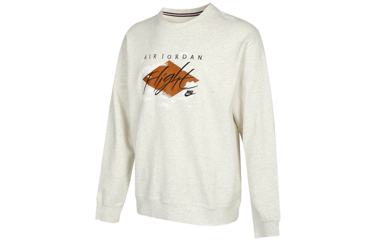 Jordan Embroidered Logo Crewneck Sweatshirt White - DH9036-141