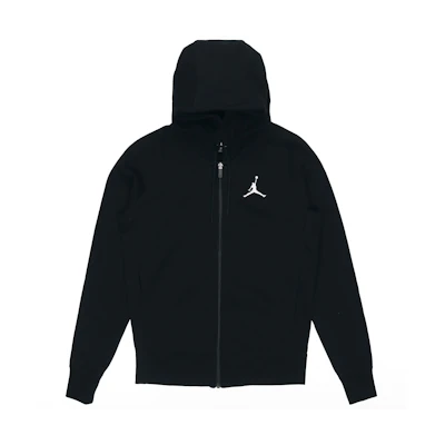 Jordan Embroidered Logo Knit Hoodie Jacket Black Mens AH3932-010