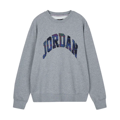 Jordan Embroidered Logo Sweatshirt Carbon Heather Gray () DV1576-091