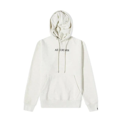 Jordan Embroidered Logo White Pullover Hoodie for Men DO6094-141