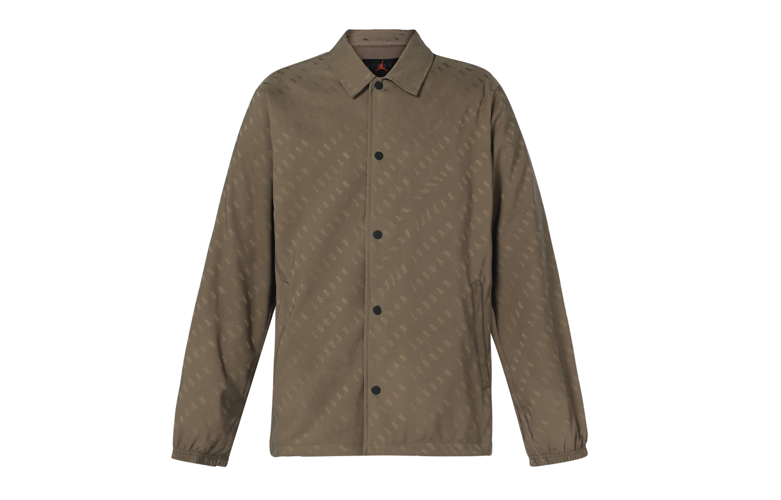 Jordan Essential Jacquard Logo Button-Up Coach Jacket Tan DV7617-274
