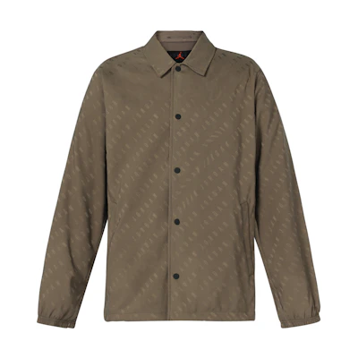 Jordan Essential Jacquard Logo Button-Up Coach Jacket Tan DV7617-274