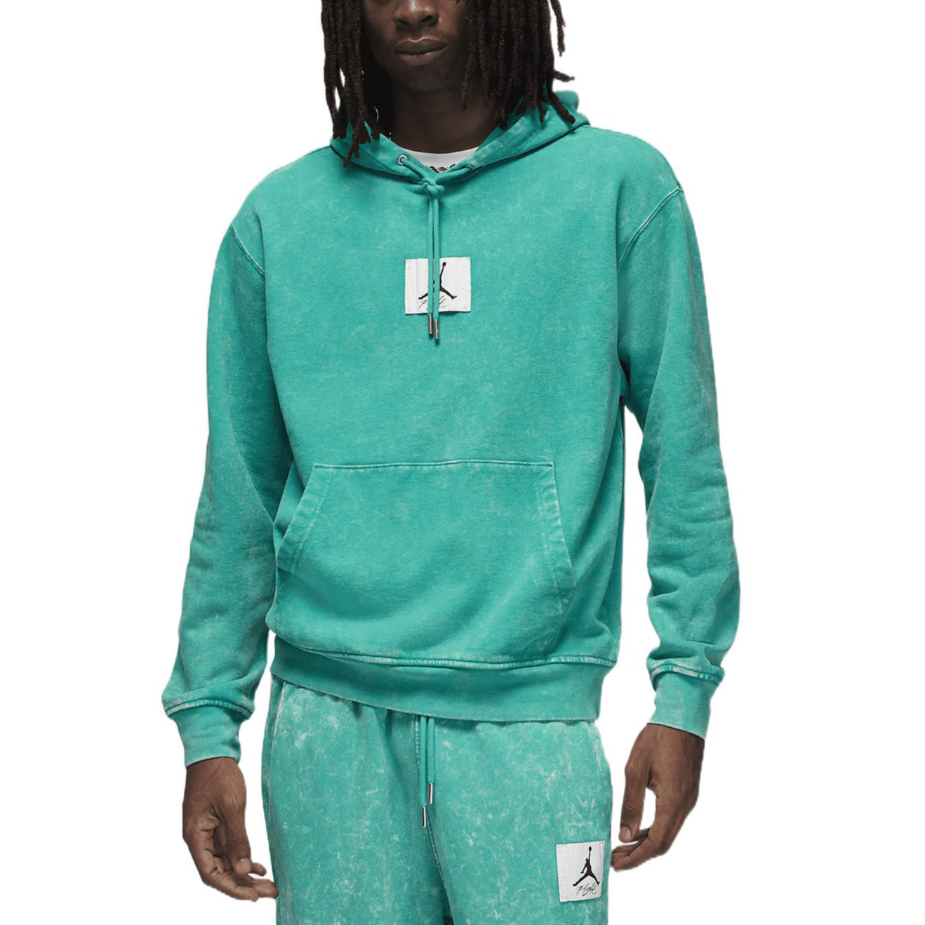 Jordan Essential Mint Green Pullover Hoodie with Logo DR3087-322