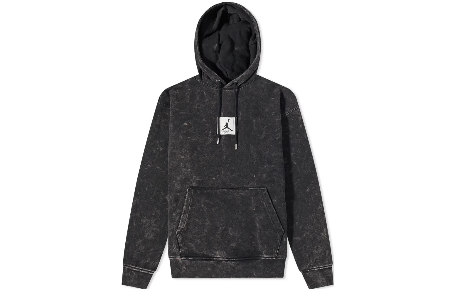 Jordan Essential Pullover Hoodie Mens Black with Solid Logo Design DR3087-010