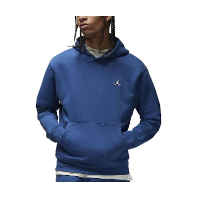 Jordan Essential Solid Blue Hoodie with Logo Embroidery for Men DQ7466-493
