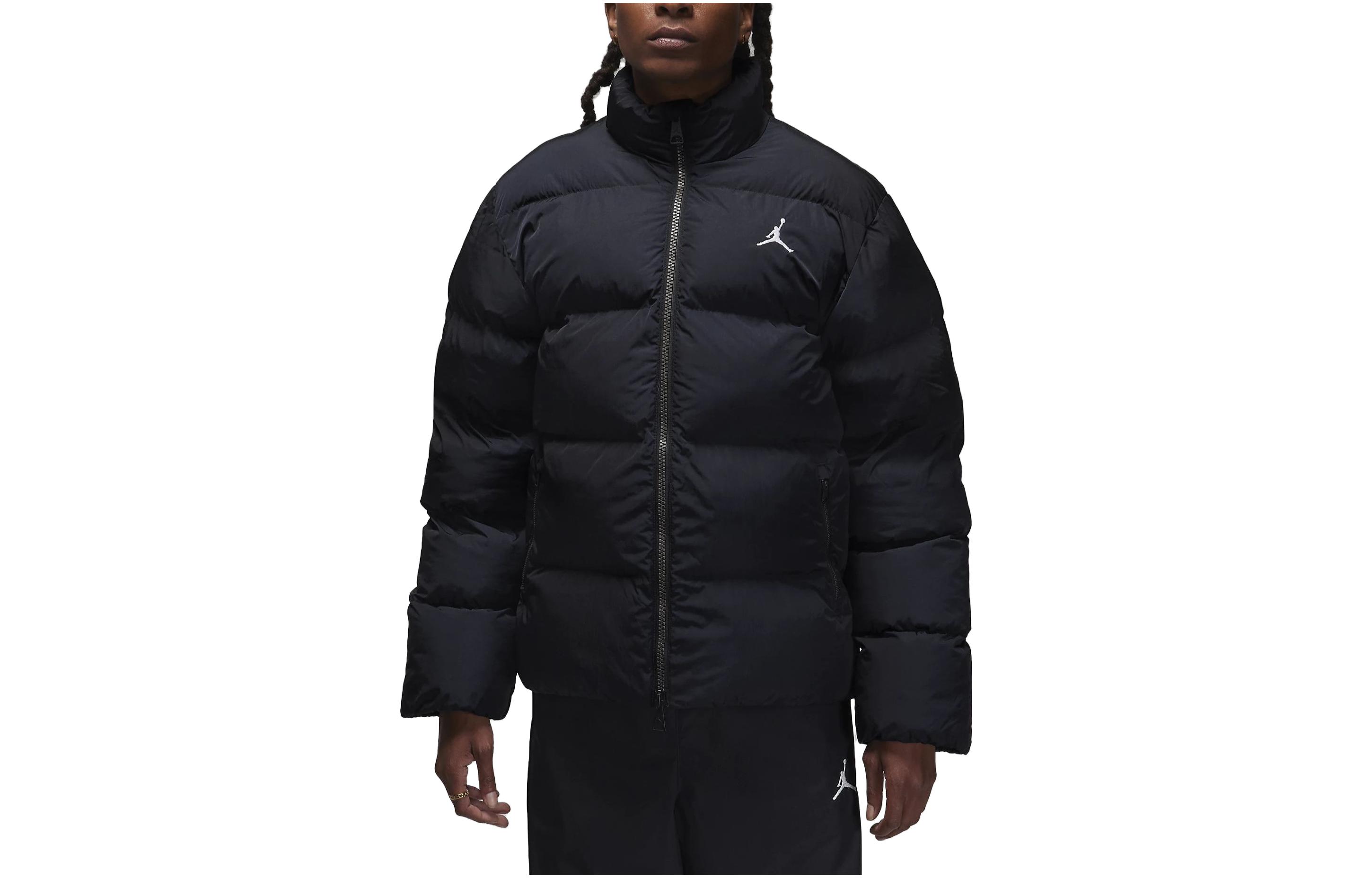 Jordan Essentials Black Full-Zip Stand Collar Jacket FB7331-010
