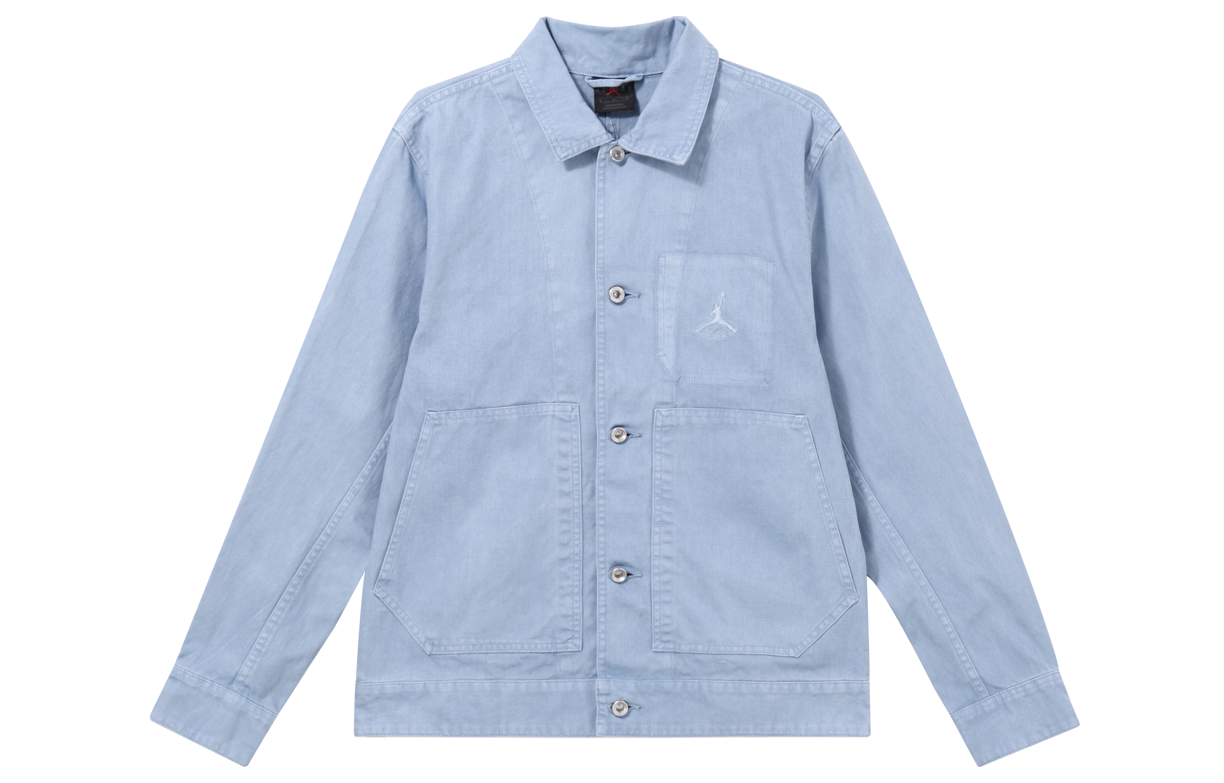 Order Jordan Essentials Blue-Grey Workwear Button-Up Shirt Jacket FN4528-436