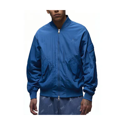 Jordan Essentials Embroidered Logo Casual Jacket Industrial Blue Unisex FN4623-457