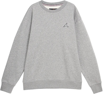 Jordan Essentials Embroidered Logo Crewneck Pullover Sweatshirt Grey () DQ7521-091 Buy Jordan Essentials Embroidered Logo Crewneck Pullover Sweatshirt Grey () DQ7521-091