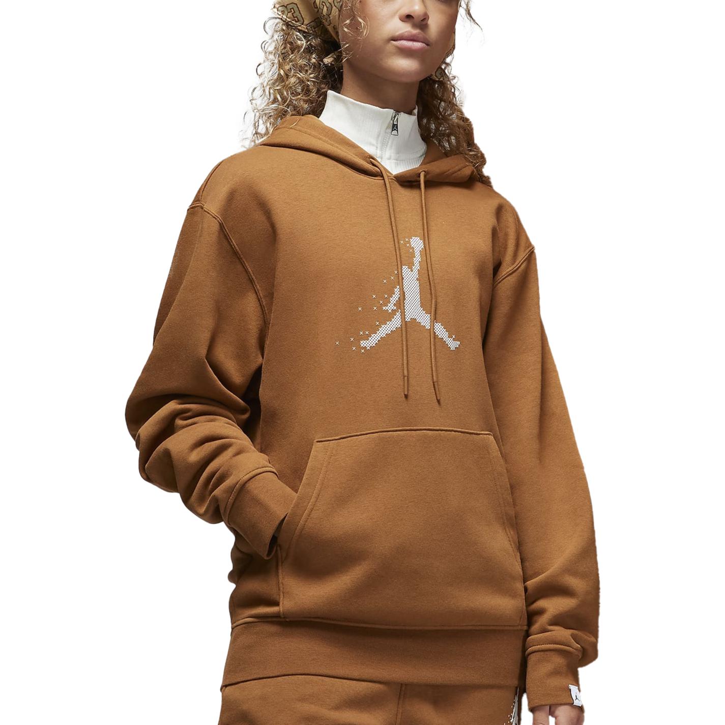 Jordan Essentials Festive Print Cozy Warm Sweatshirt Unisex Light British Khaki FD7465-281