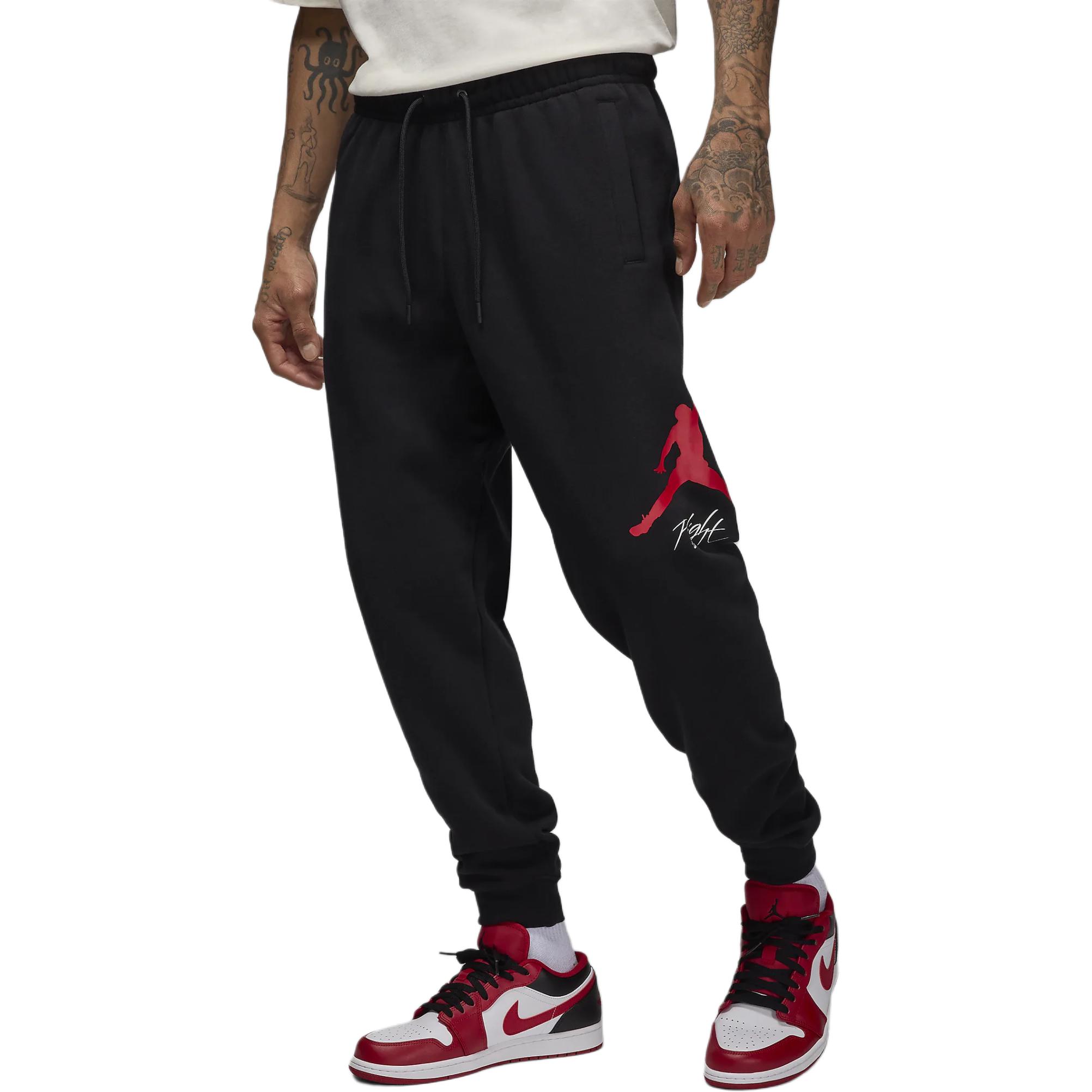Jordan Essentials Fleece Baseline Pants Black - Simple, Comfortable Casual Wear FD7345-013