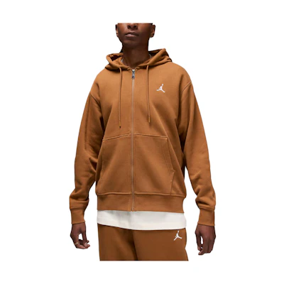Jordan Essentials Full-Zip Hoodie British Tan Brown FJ7771-281