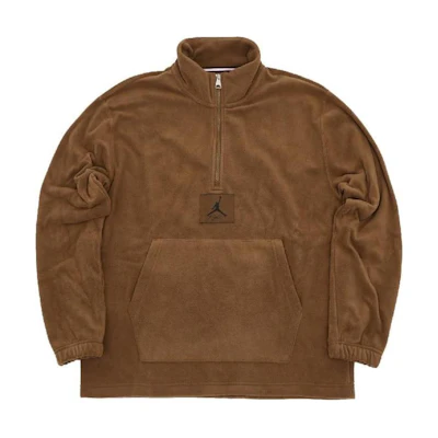 Jordan Essentials Half-Zip Fleece Sweatshirt Brown Men FD7863-281