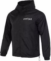 Jordan Essentials HBR Woven Jacket Colorblock Logo Black Windbreaker DV7651-011 Jordan Essentials HBR Woven Jacket Colorblock Logo Black Windbreaker DV7651-011