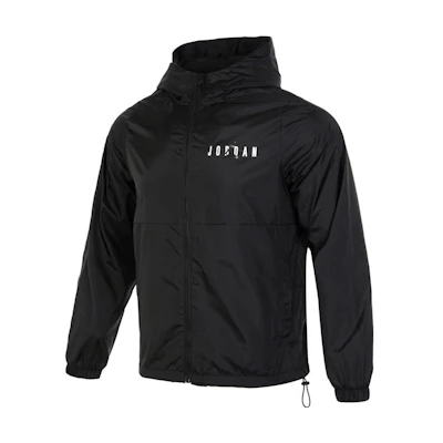 Jordan Essentials HBR Woven Jacket Colorblock Logo Black Windbreaker DV7651-011