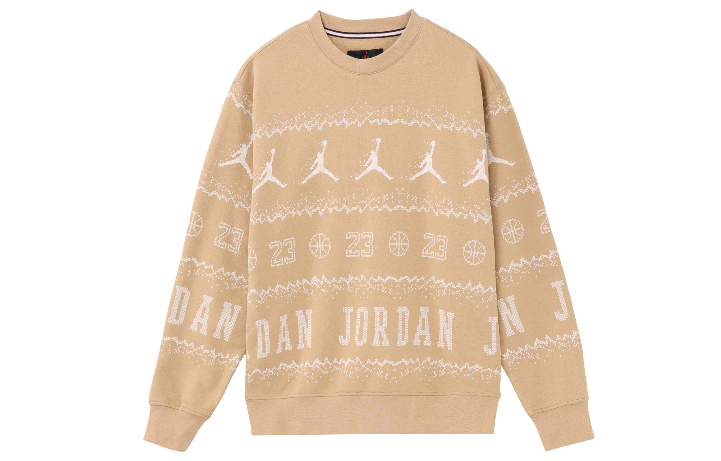 Jordan Essentials Holiday Graphic Crewneck Fleece Sweatshirt FD7464-200