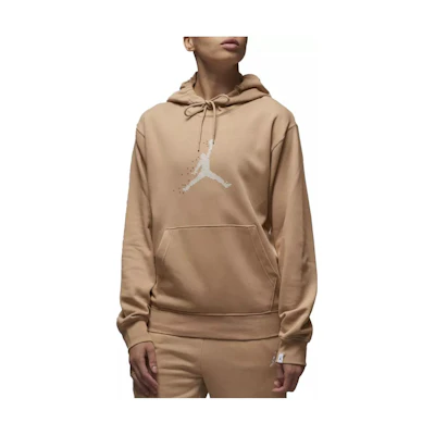 Jordan Essentials Holiday Sequin Letter Hoodie Pullover Beige Unisex FD7465-200