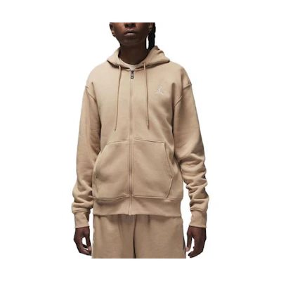 Jordan Essentials Khaki Logo Hoodie Jacket FJ7771-200