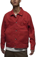 Jordan Essentials Lobster Red Polo Collar Button-Up Shirt Jacket () FN4528-604 Jordan Essentials Lobster Red Polo Collar Button-Up Shirt Jacket () FN4528-604