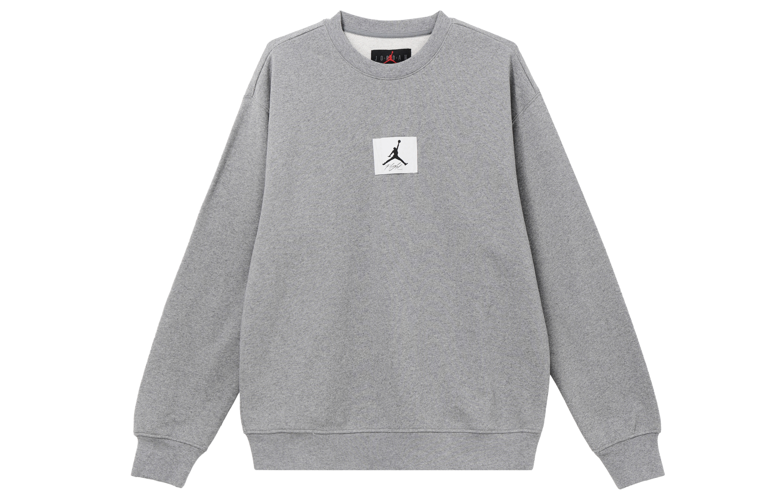 Jordan Essentials Logo Crewneck Pullover Sweatshirt Grey () FB6935-091