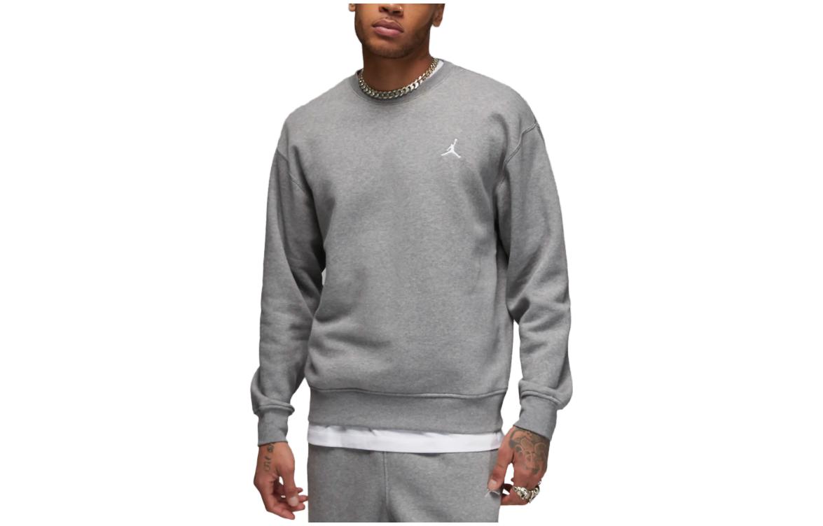 Jordan Essentials Logo Crewneck Sweatshirt Grey Men’s FJ7776-091
