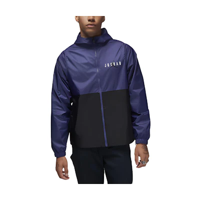 Jordan Essentials Logo Graphic Print Hoodie Jacket Mens Purple DV7650-502